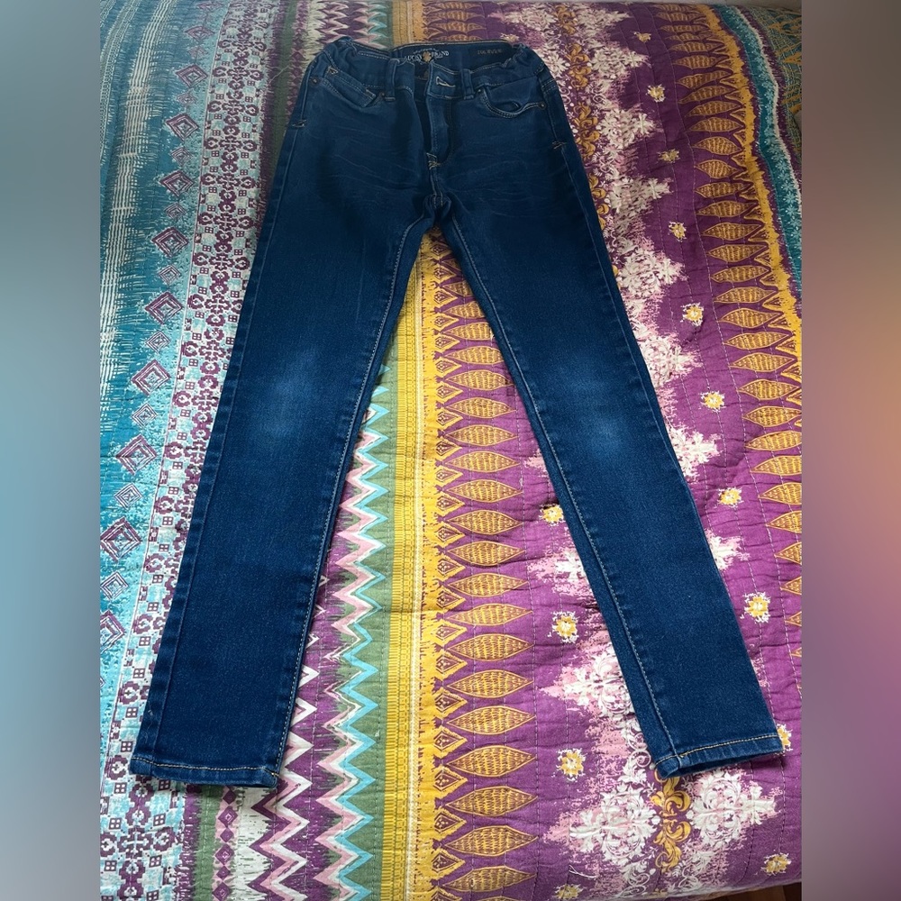 Silver girls skinny jeans size 8.